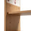 Meuble-lavabo de 15,75 po avec lavabo réversible en résine, armoire en panneau de fibres à densité moyenne avec tablette réglable et porte à pousser, finition en mélamine grain de bois, porte réversible, style rustique pour petits espaces