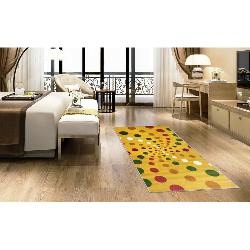 Leif Polka Dots Area Rug, Runner 49 x 137cm