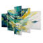 «Yellow Turquoise», ensemble de reproductions d'art en métal «Yellow»