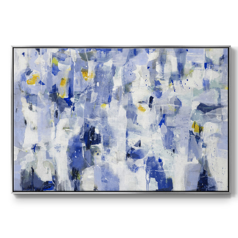 " Passing Through ", 25" H x 37" W x 2" D, Silver Floater Framed Canvas