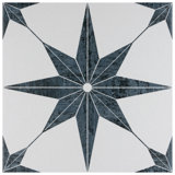 Cassis Stella 10" x 10" Porcelain Patterned Wall & Floor Tile