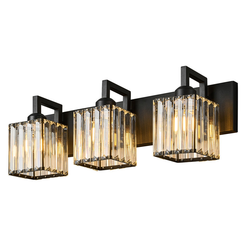 Kyneisha Vanity Light, Black, 3 Lights