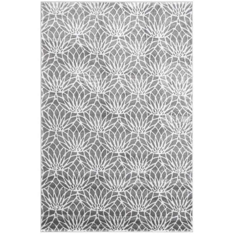 Glitzy Geometric Indoor Rug, Rectangle 6'1" x 9'