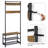 Kinston 28.5 " Wide Hall Tree with Shoe Storage and Shelves-1878195959