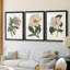 Mélange de fleurs roses VI - impression sur mesure encadrée de qualité supérieure - 3 pièces-98857384-98857390