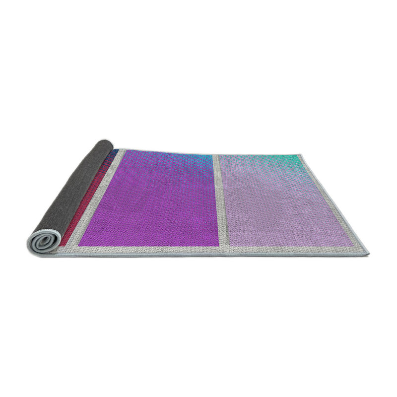 Tapis rouge / rose Power Loom, Rond 7 pi