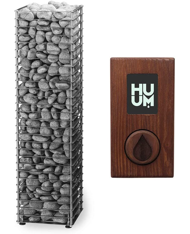 HUUM Cliff 6kW Sauna Heater with UKU WiFi Control, (Sauna Stones Included )