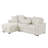 90" L-Shaped Sectional Sleeper Sofa With Reversible Storage Chaise,Modern Convertible Pull Out Couch Bed With Dual Cup Holders And 2 Pollows-1907130597