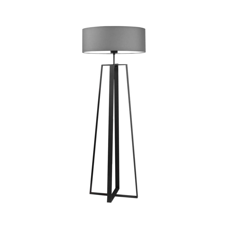 Arnessa 158cm Traditional Floor Lamp, Black, Grey