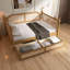 Lit de jour simple de style traditionnel avec 2 tiroirs pour un espace limité, sans sommier tapissier