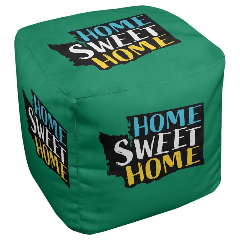 Repose-pieds à cubes washington the home, Vert foncé