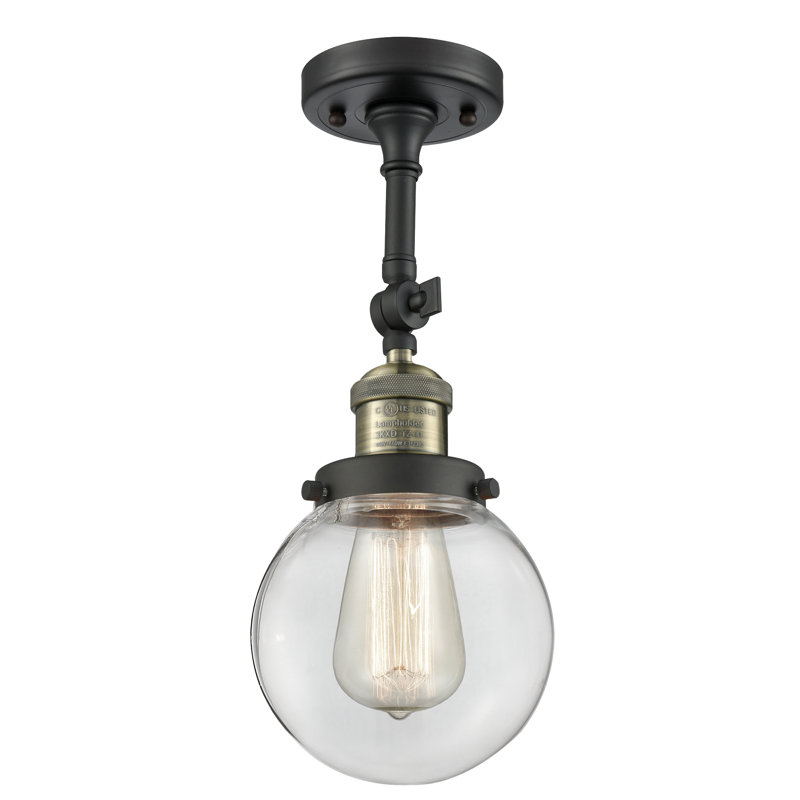 Clementina Dimmable Bath Sconce, Clear, Black Antique Brass, Bulb Not Included