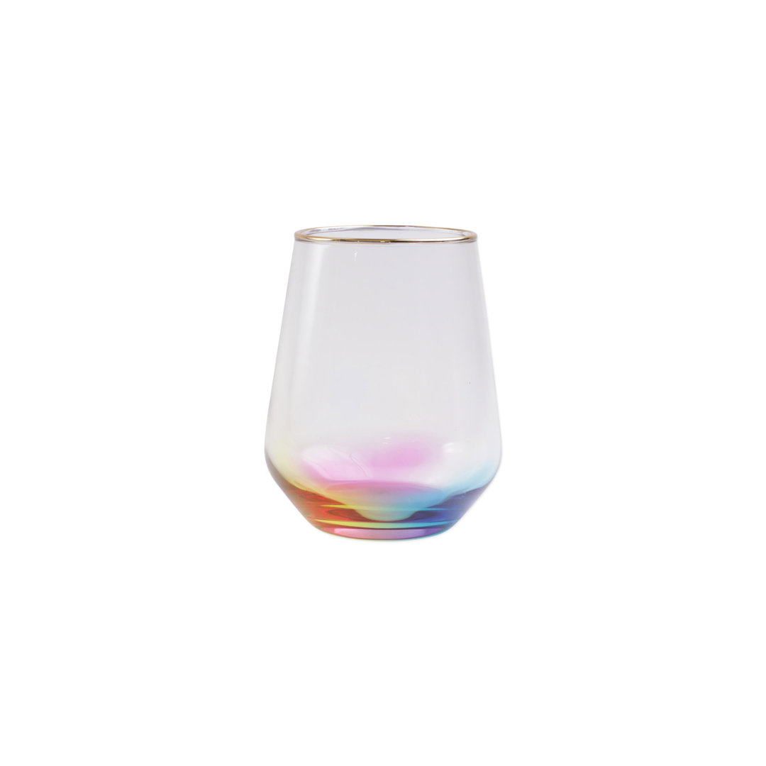 Rainbow 14oz. Handmade Wine Glass Viva by Vietri