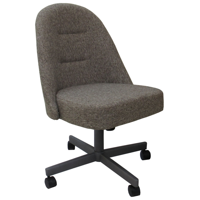 Chaises pivotantes en métal Defrancisco M-235 - Verre craquelé, Gris, Gris / gris