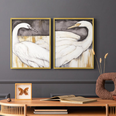 ANIMALS Series CCCLLXXIV - Reproduction encadrée de qualité supérieure - prête à être accrochée - aucun clou requis - aucun clou requis