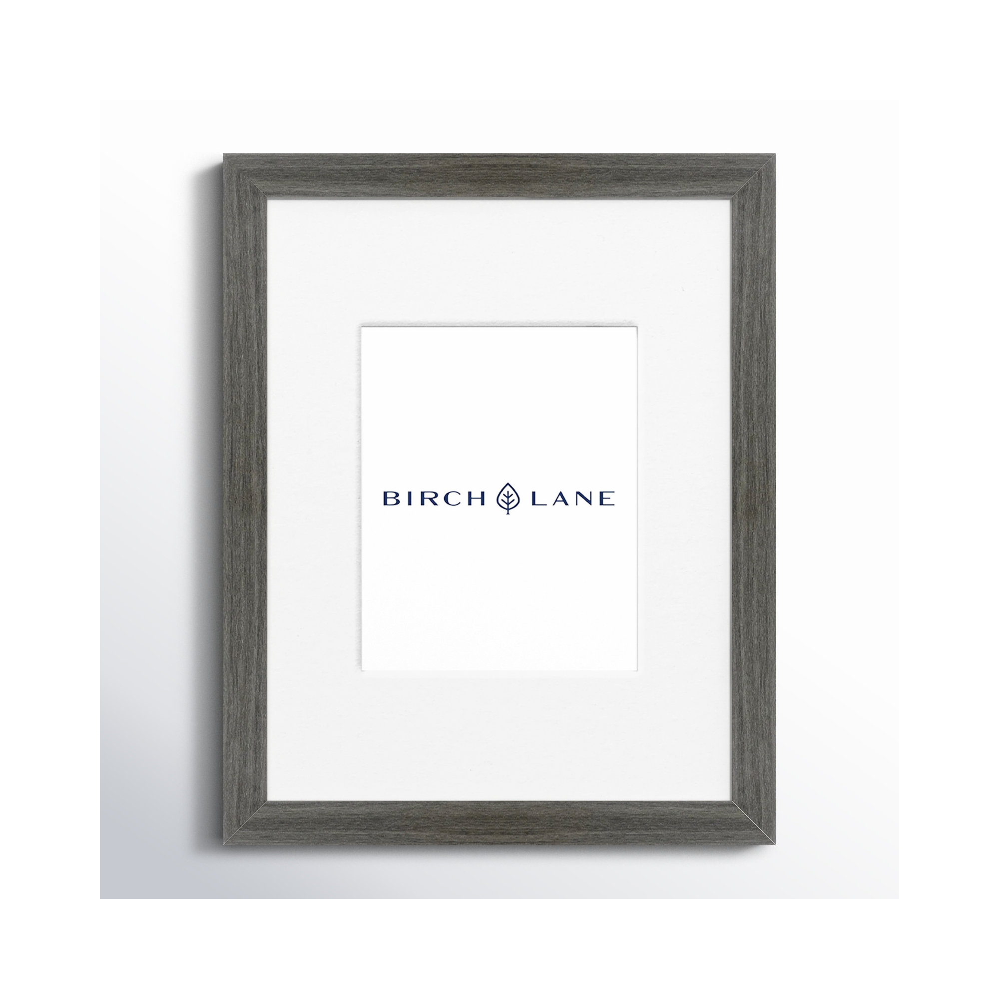 Arkhurst Wood Picture Frame with Mat, Gray, 16" x 20", 8" x 10"