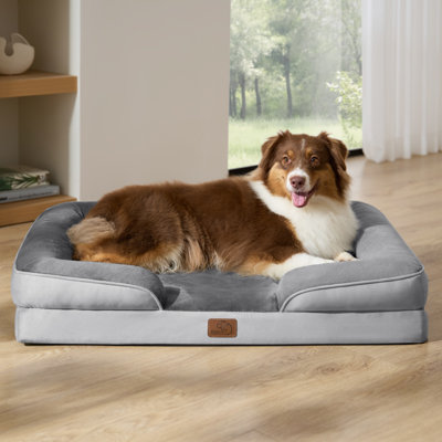 Bedsure Cozy Orthopedic Dog Bed, Waterproof Washable Sofa Bed with Removable Cover, Non-Slip Base for Large & Medium Dogs