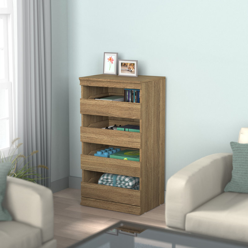 Modular Storage 21.38" W Drawer Unit with 4 Drawers, Sand