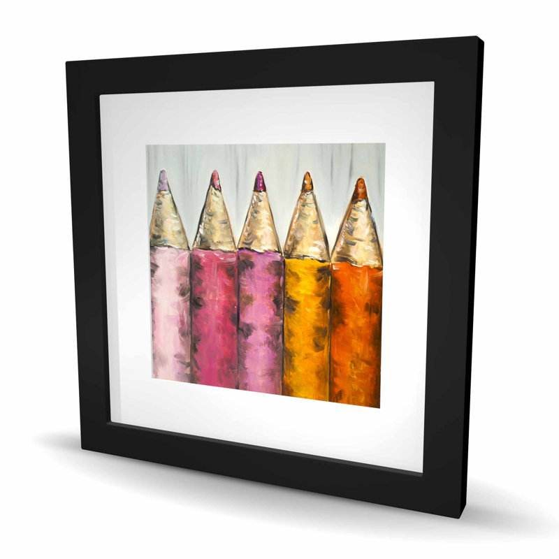 Crayons à colorier - passe-temps avec passe-partout, Noir, H 16 po x l 16 po