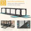 79" L Wooden Cat Tunnel From . Outdoor With Weather Proof. Dark Gray For Patio, Deck, Balcony. Multiple Entrances, Spacious Enjoyment Extendable L. Coating. Connects Inside & Outside. Four Doors.