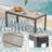 7 Piece Patio Conversation Sofa Set-108198562