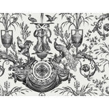 Avian Fountain Toile Wallpaper Roll