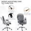 Chaise de bureau en velours Vinsetto-2124242532