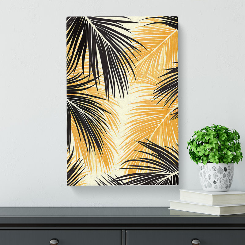 Palm Tree Op - Wrapped Canvas, 60cm H x 40cm W x 3cm D