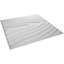 Panneau mural 3D 19,625 "x 19,625" en blanc (paquet de 20)