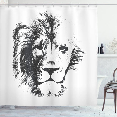 Tattoo Shower Curtain with Hooks Included