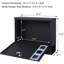 Boîtes aux lettres avec serrure à clé pour clôture de porte avant, boîte aux lettres grande capacité, 14,3 po x 4,1 po x 11,8 po, noir, SM-HPB911BN
