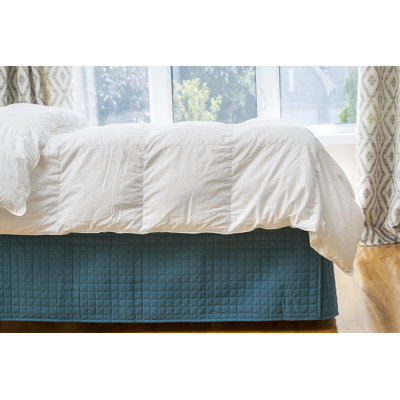 Jupe de lit en microfibre matelassée Grid