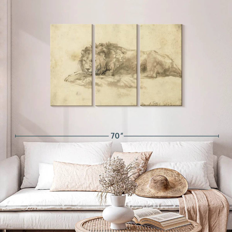 Brampt Reclining Lion, 28" H x 45" W