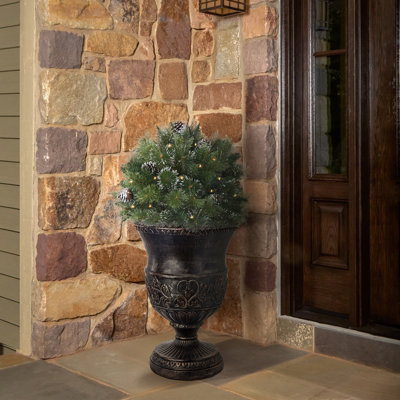 24"X26" Lit Frosted Stake Tree
