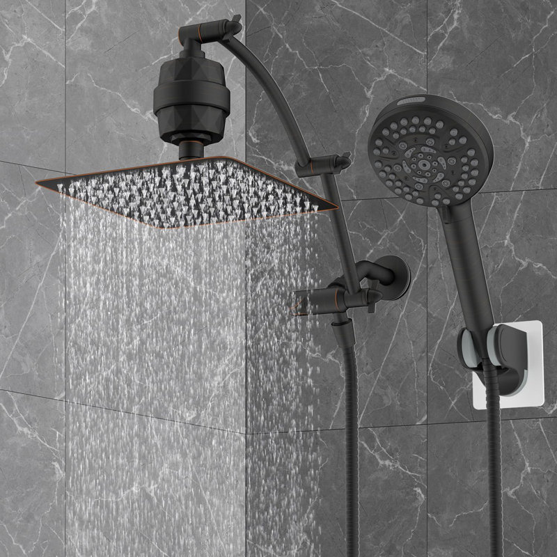 Pomme de douche à pluie double 1,75 GPM GPM