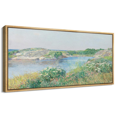 Rustic Countryside " Pastoral River Scene Countryside Antique Retro Bedroom Extra Large Wall Decor " by Pastoral River Scene Countryside