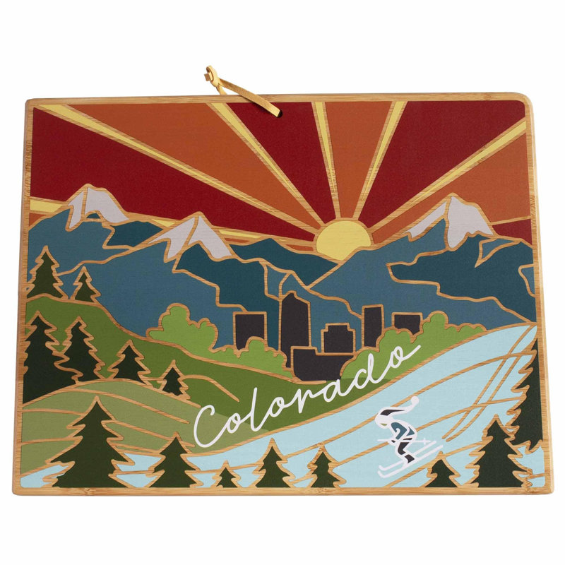 Colorado Cutting & Serving Board with Artwork by Summer Stokes
