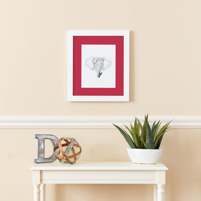 Cadre pour photo simple blanc mat 10 "x 20", Rouge