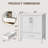 Bathroom Vanity with Ceramic Basin, Bathroom Storage Cabinet with Drawer and 2 Soft Closing Doors-125772654-125772653