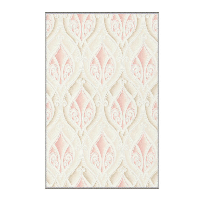 Soft Hall Carpet (2.6 x 4.9 ft), 100% Polyester, 0.3 in Pile Height | Antibacterial, Non-Slip Underside, 650 g/m² | Machine Washable, 3D Digital Print | Perfect for Living Room, Entryway & Bedroom Décor