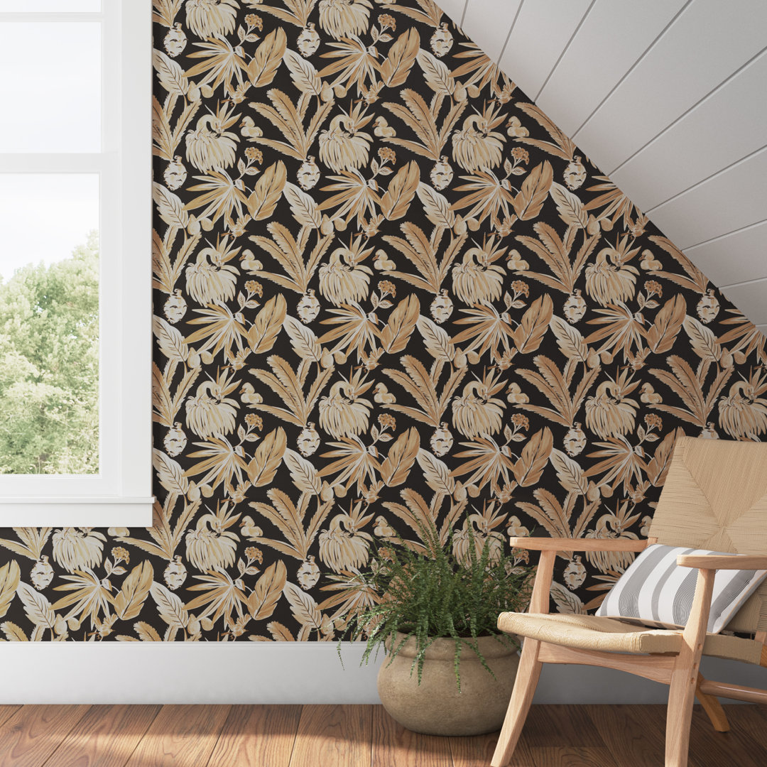Flamingo Salinas Peel and Stick Wallpaper By She She Beachcrest Home™