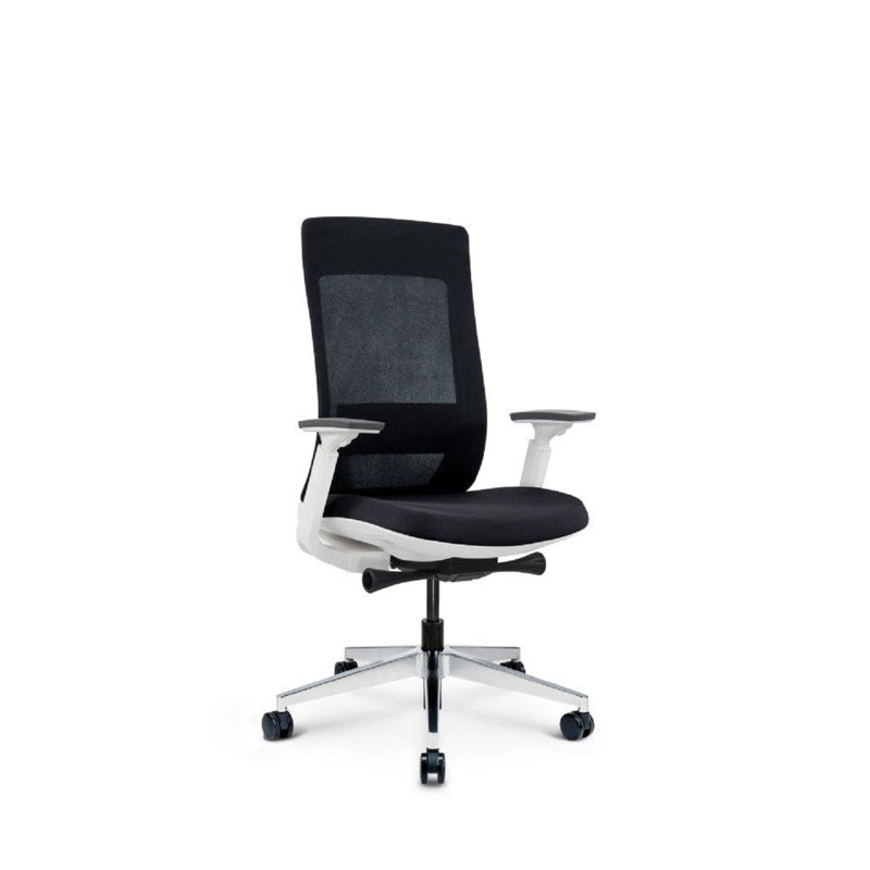 Chaise de travail Elevate, Noir, Noir / Blanc