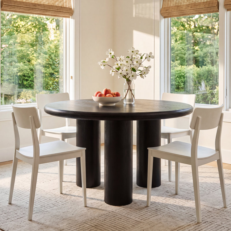 Hadi 53" Round Table In Black