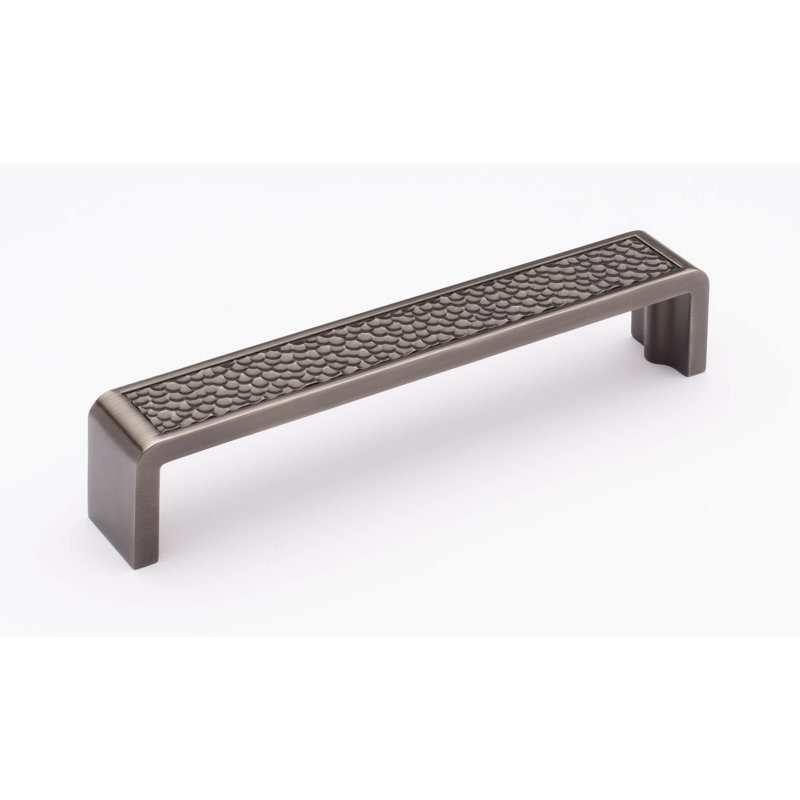 Hammered 6" Center to Center Bar Pull, Gunmetal