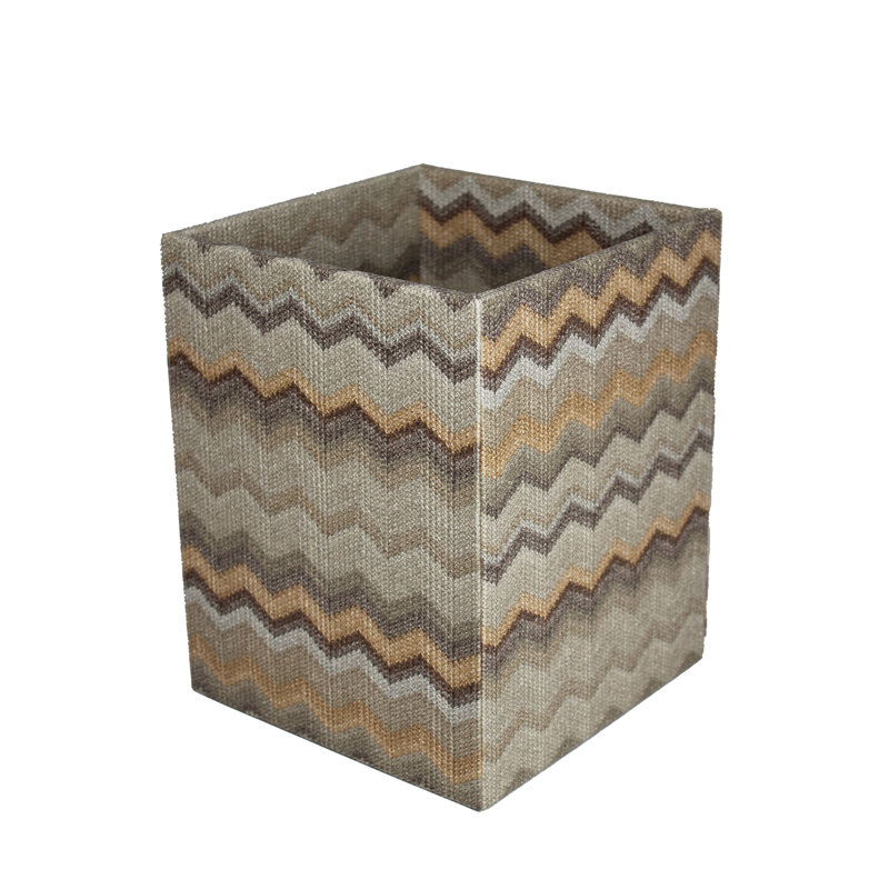 Polyester Open Waste Bin - 13L, Brown