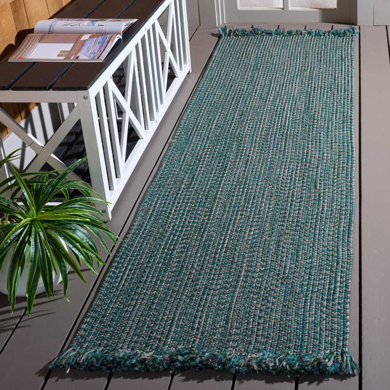 Braided 301 Hand Woven Machine Washable No Pattern Rug, Runner 2'3" x 8'