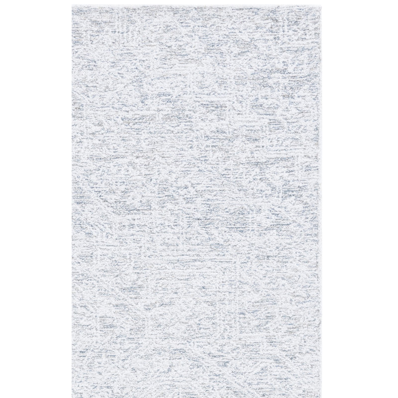 Ebony Hand Tufted Performance Abstract Rug, Square 6'