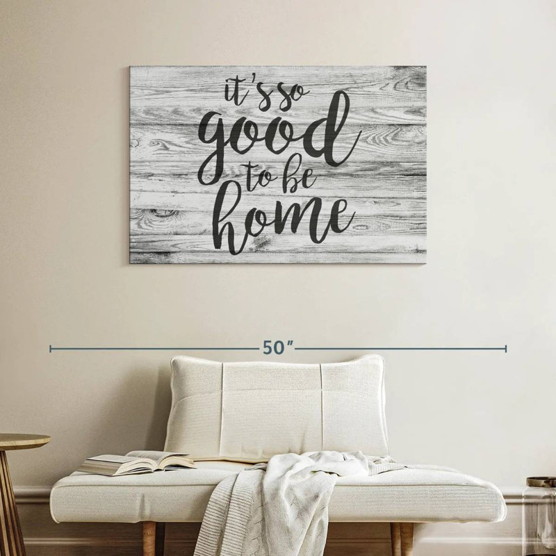 Tergel So Good To Be Home Typographie I, H 26 po x l 39 po
