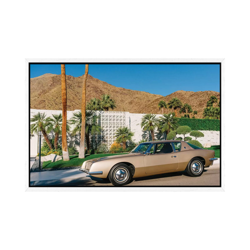 Palm Springs Ride X by Bethany Young - Print on Canvas, 101.6cm H x 152.4cm W x 3.81cm D, White Framed