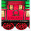 9'' Transportation Themed Lighted Art Glass